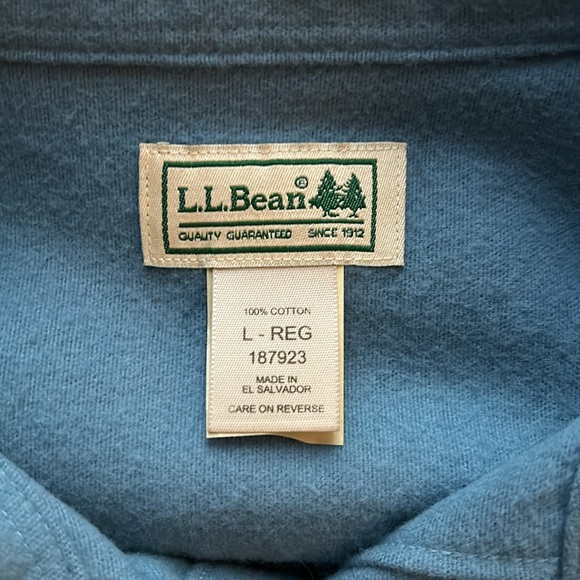 LL Bean Heavyweight Blue Outdoors Men’s Retro Shirt Jacket Size Large - Picture 5 of 5